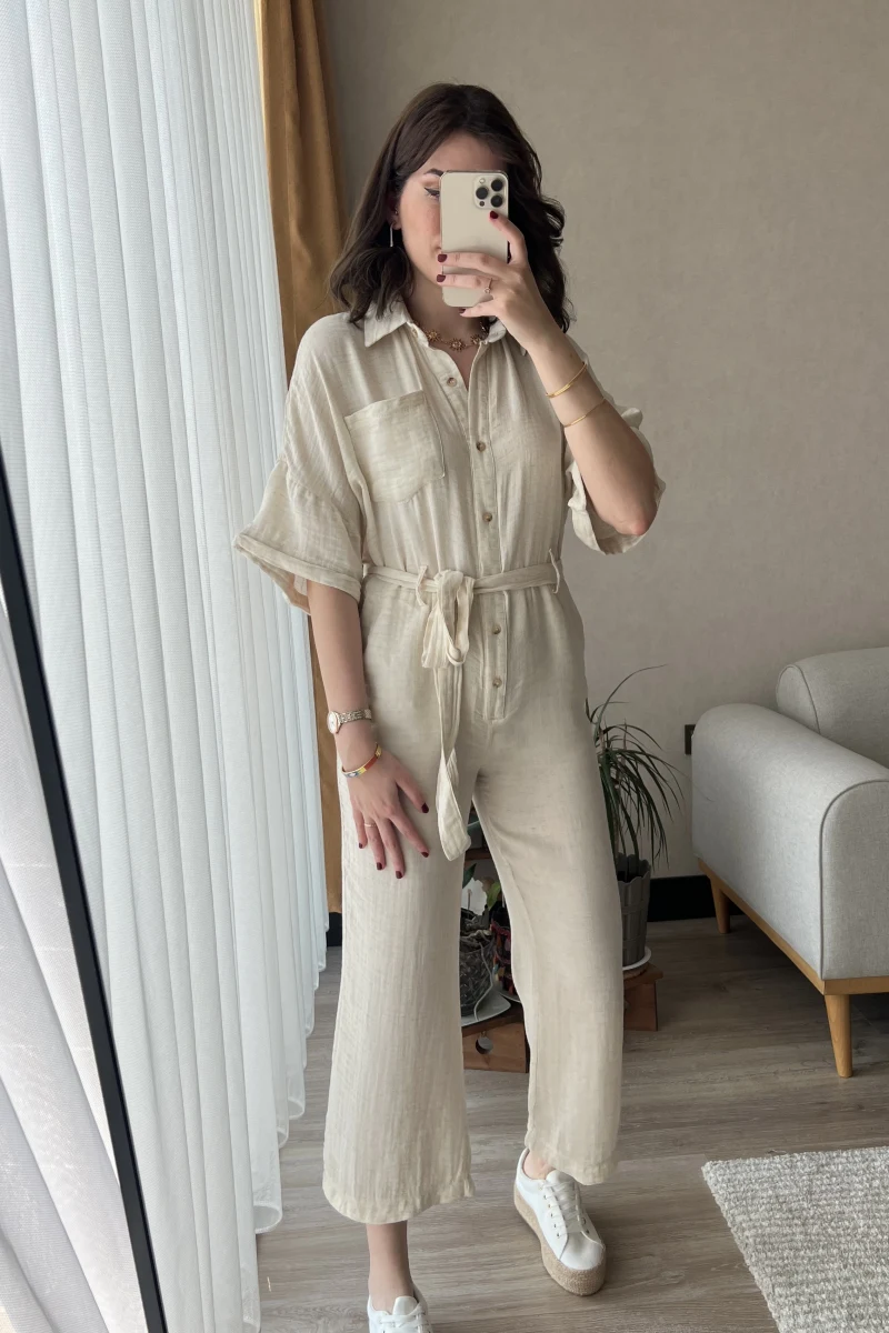 Sahra Müslin Kumaş Tulum