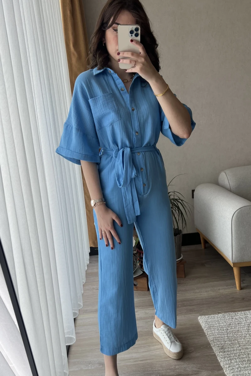 Sahra Müslin Kumaş Tulum