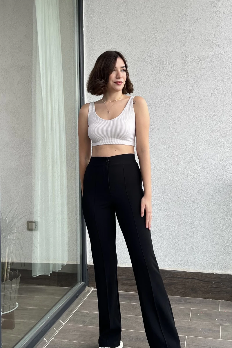 Sispanto Siyah Ultra Yüksek Bel Pantolon