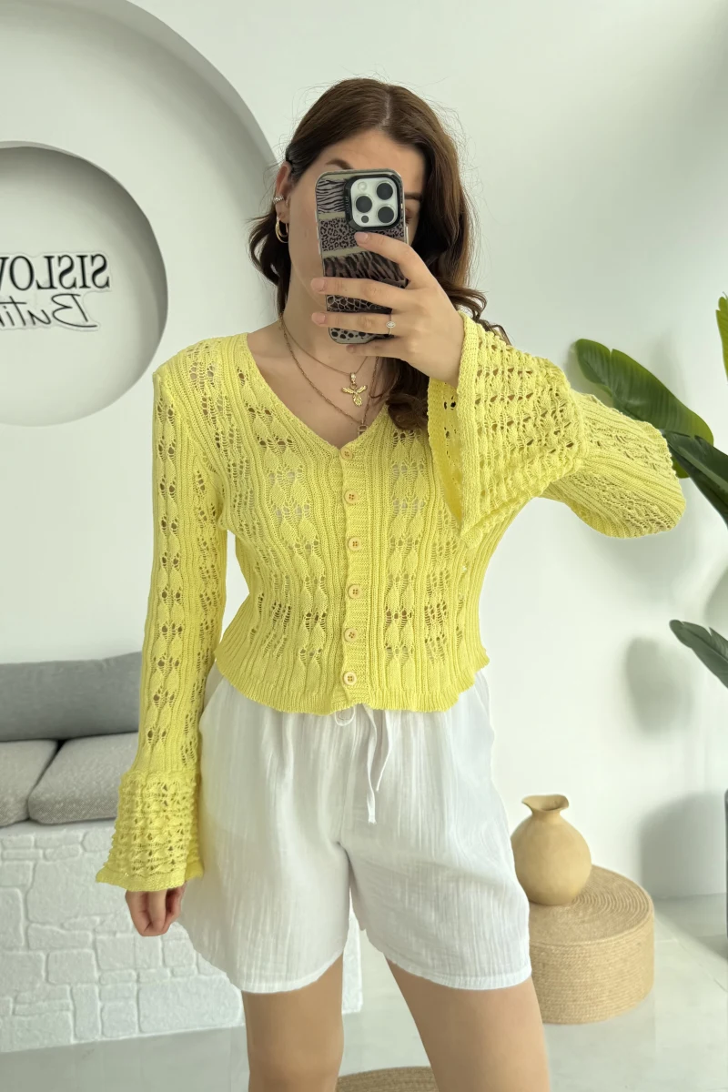 Sister Renkli Hırkalar Sarı