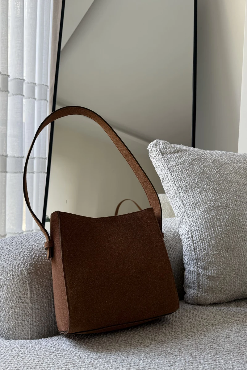 Stella Süet Kol Çantası Taba