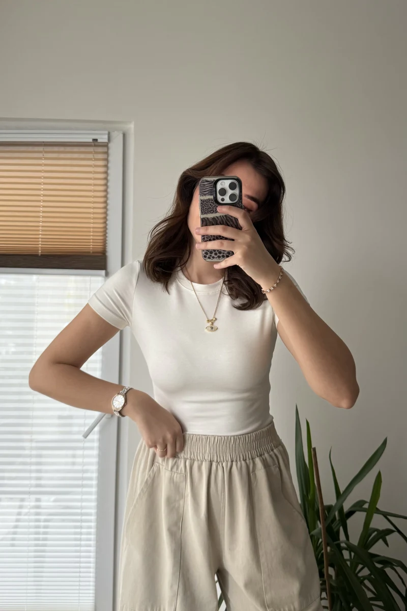 T-Shirt Oys Basic Beyaz