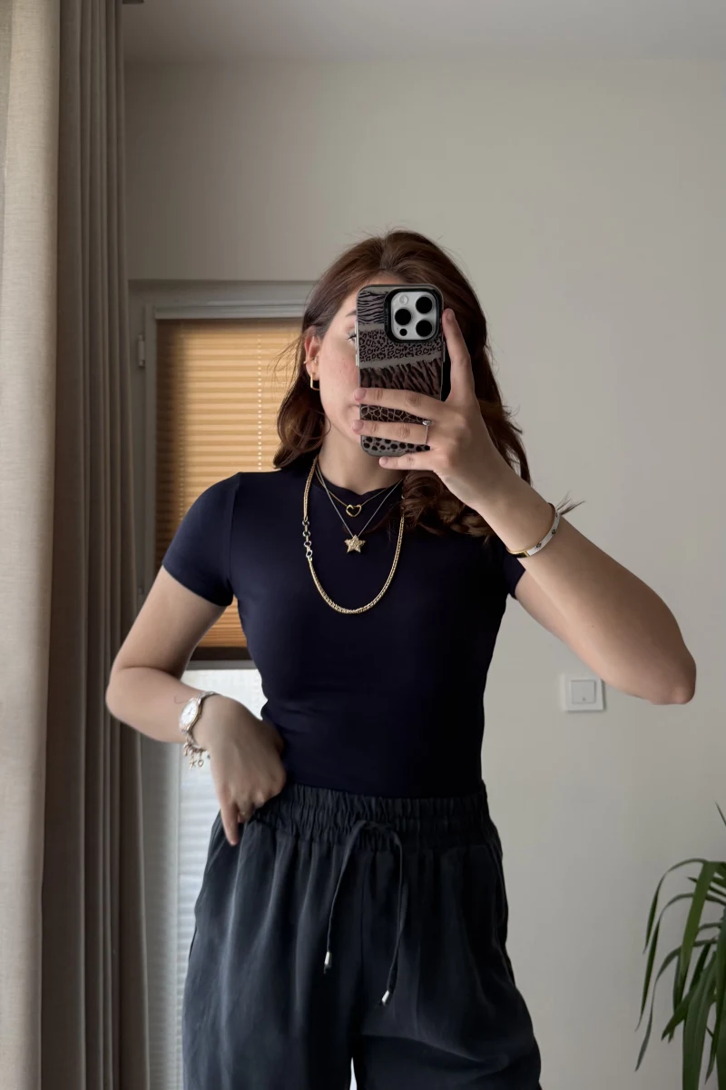 T-Shirt Oys Basic Lacivert Rengi