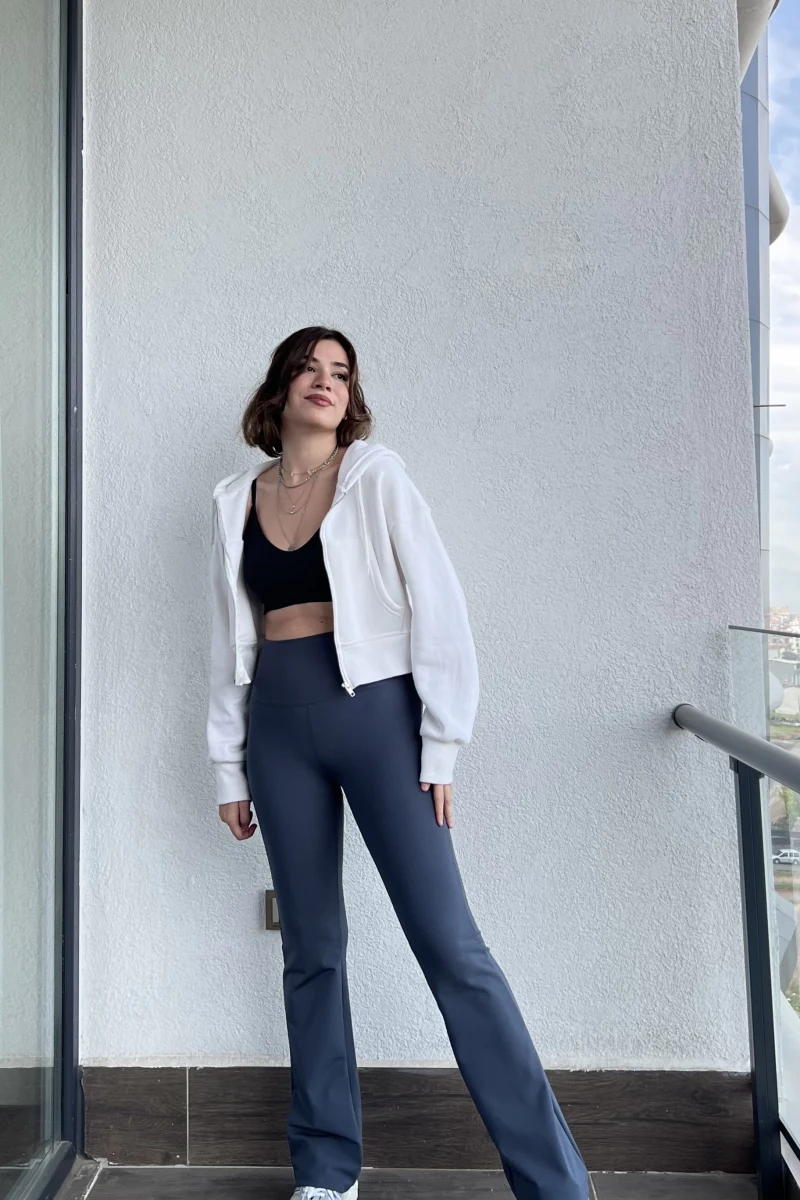 Termo Antrasit İspanyol İçi Polarlı Tayt