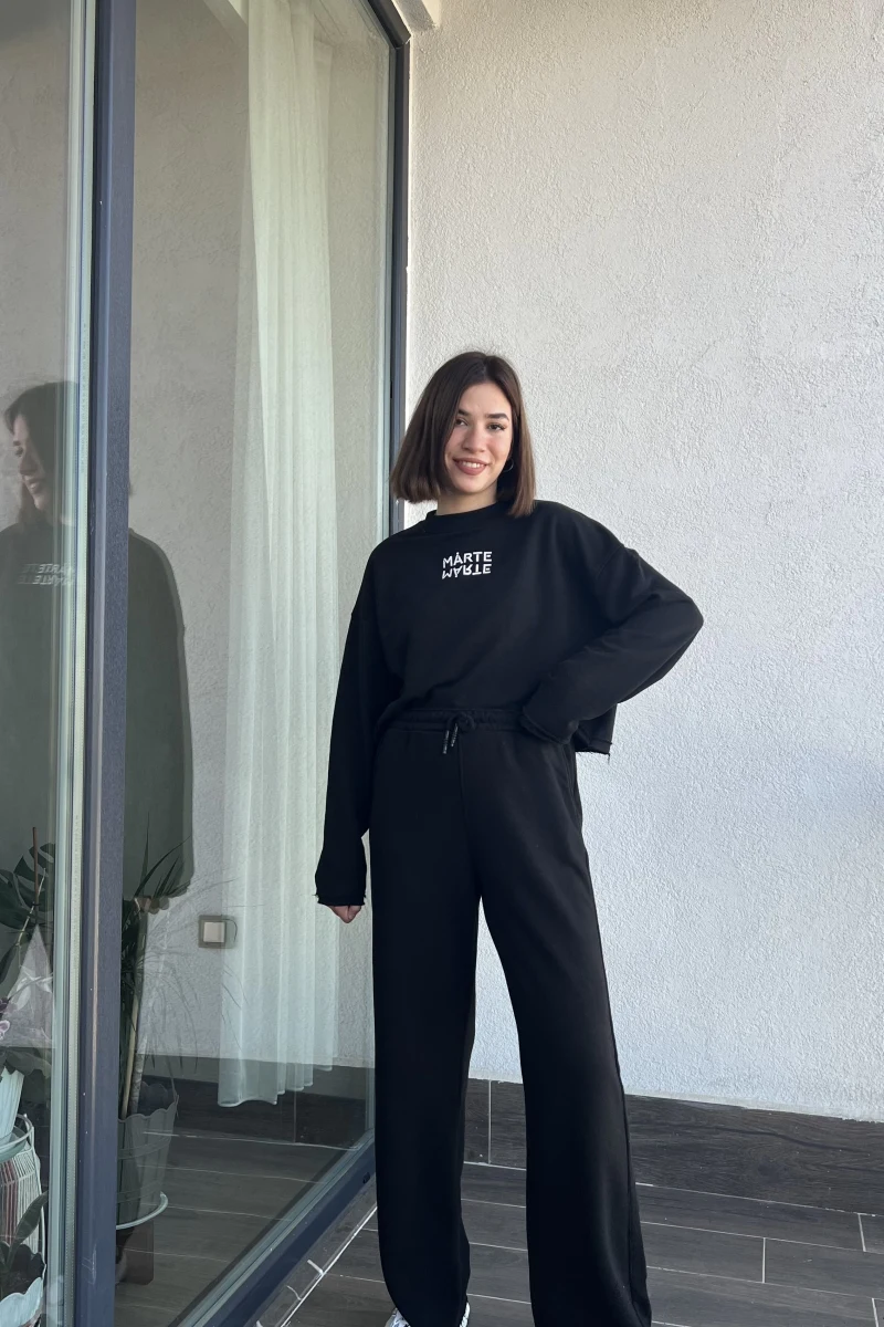 The Marte Siyah Eşofman Takımı