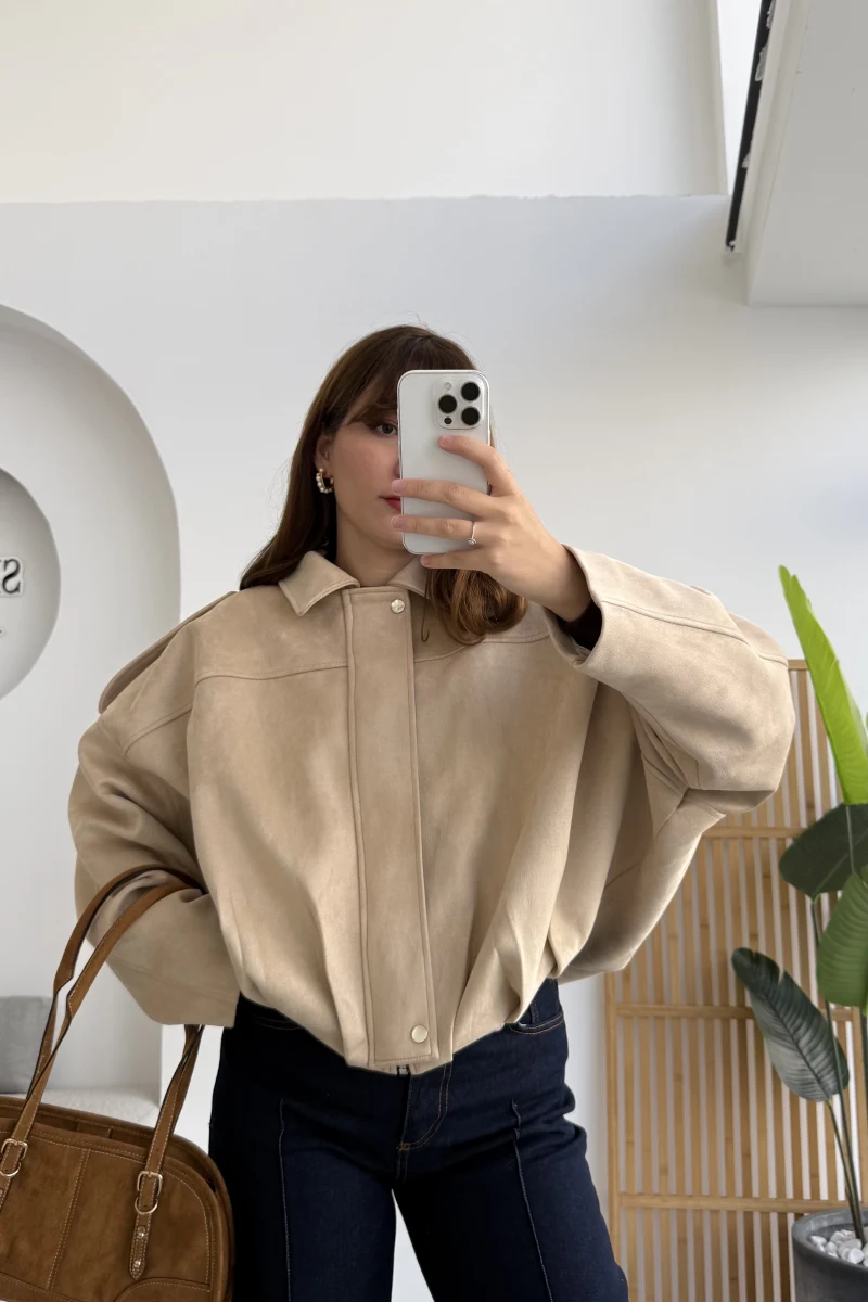 Vizon Süet Ceket - Kod: 508245