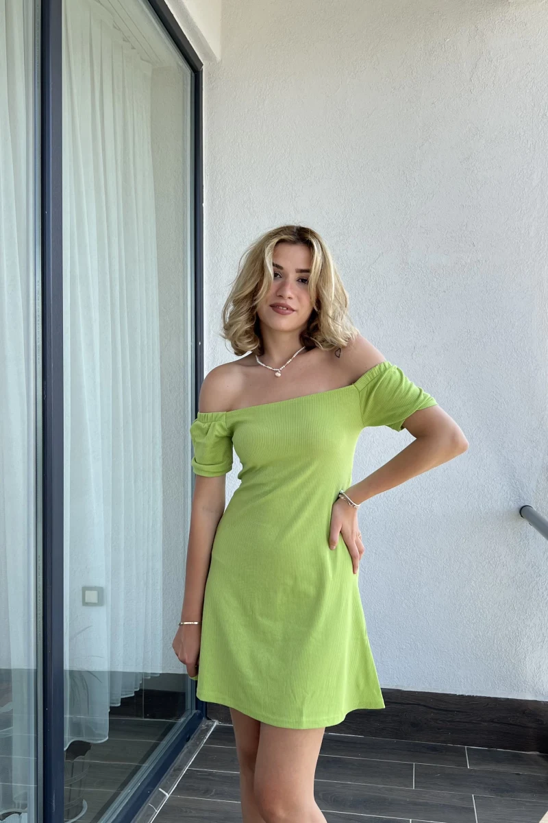 Wendy Fitili Elbise Yeşil