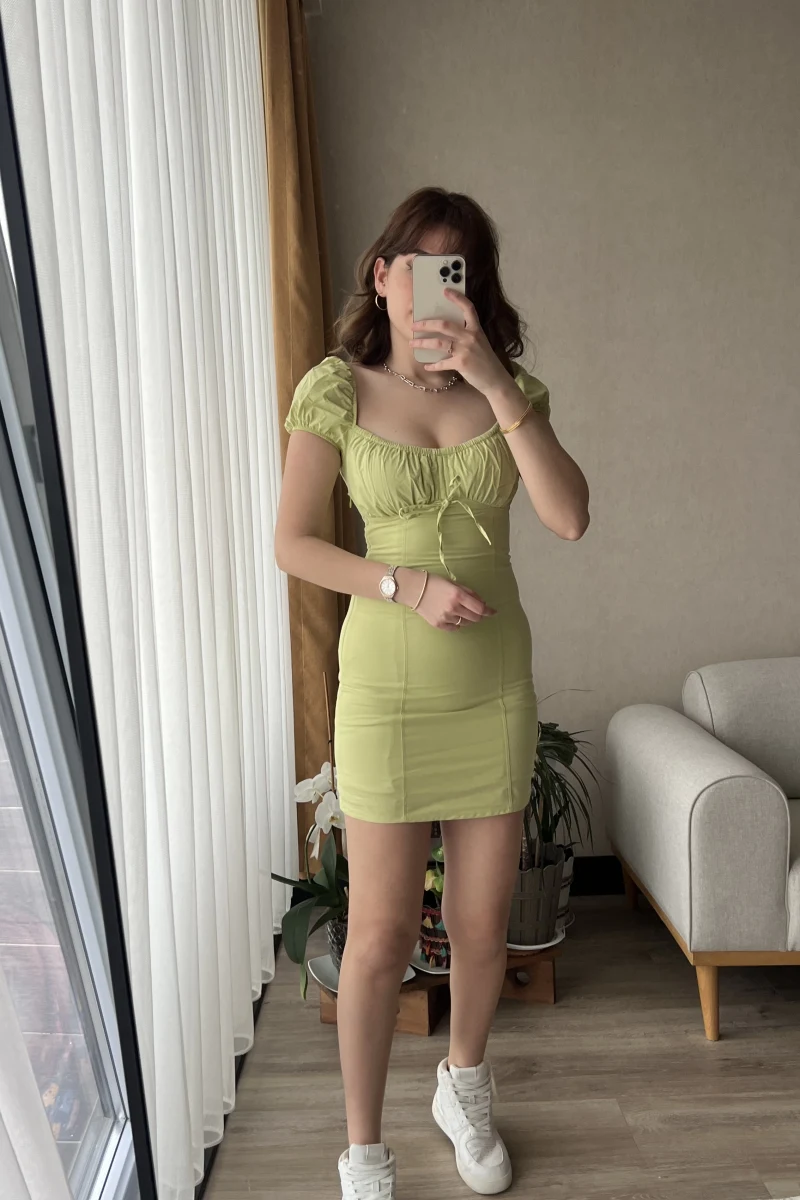 Yeşil Mini Elbise