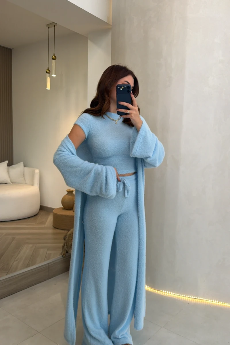 Yumoş 3lü Takım - Mavi - Kod: 4206