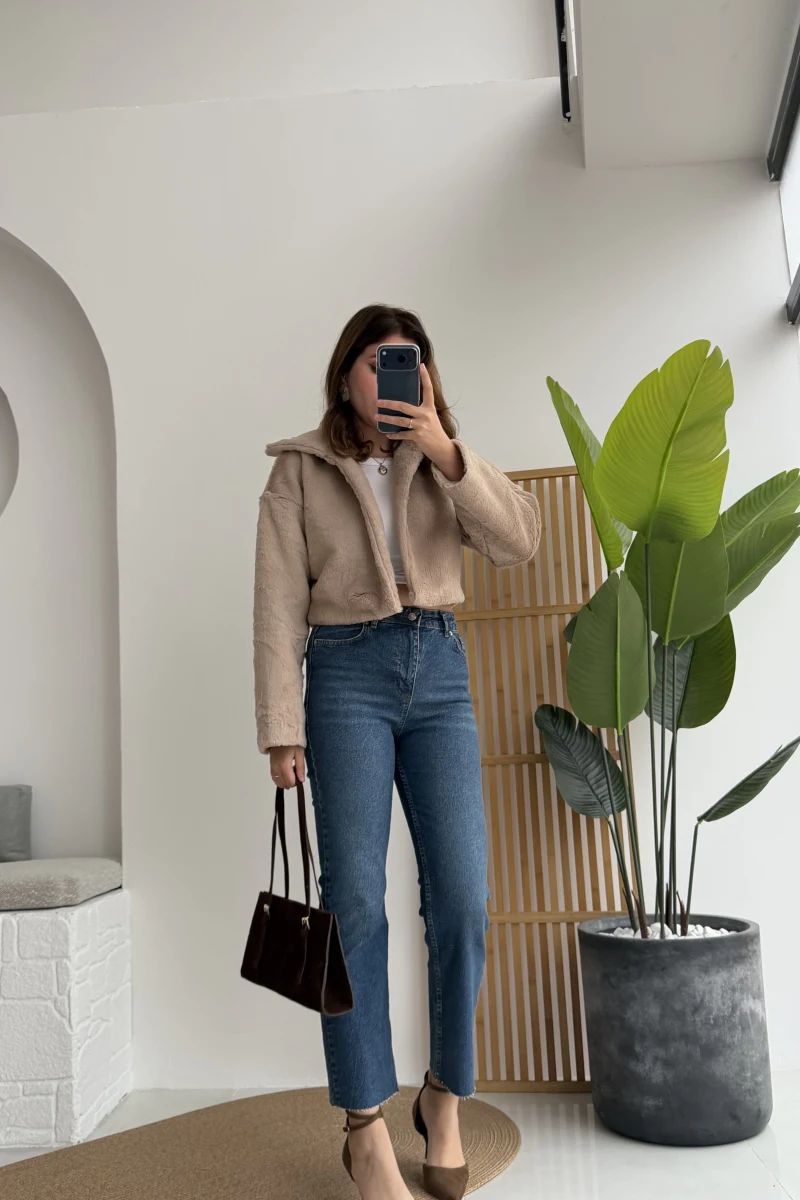 Meyla Lacivert Tonları Rengi Slim Fit Jean Pantolon