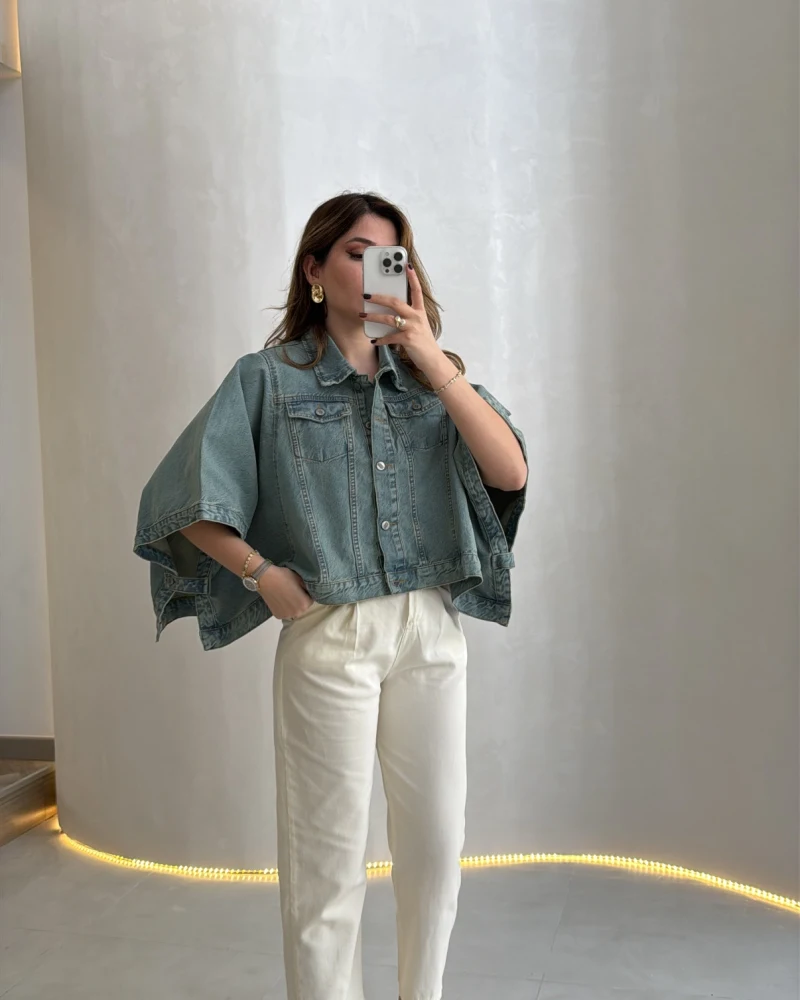 Cepli Gabardin Pantolon - Ekru - Kod: 7847