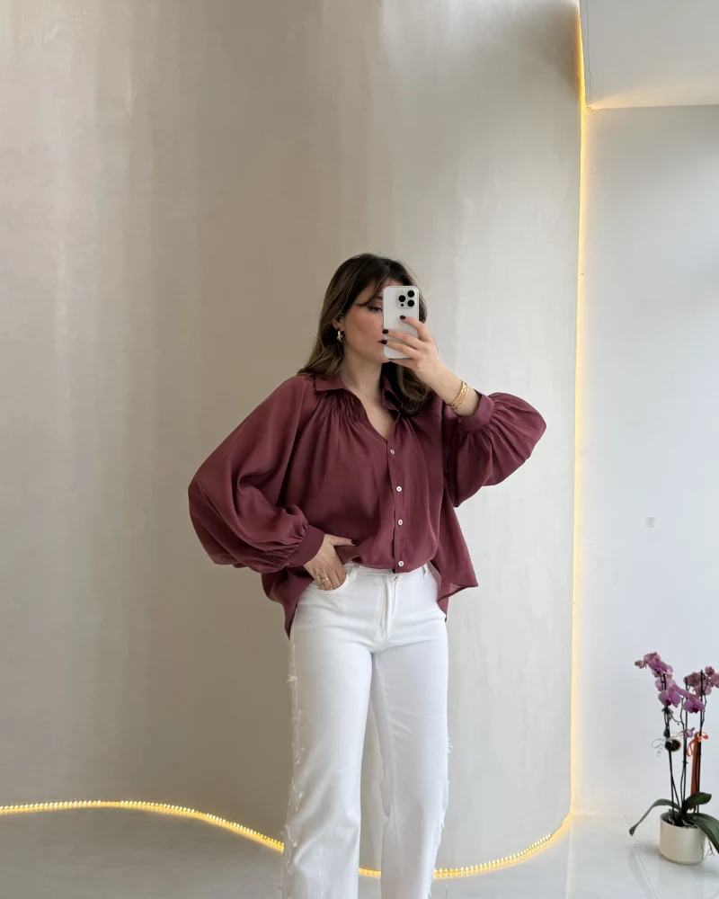 Ow Yüksek Bel Yıldız Detaylı Dar Paça Denim Jean Pantolon - Beyaz - Kod: 0960