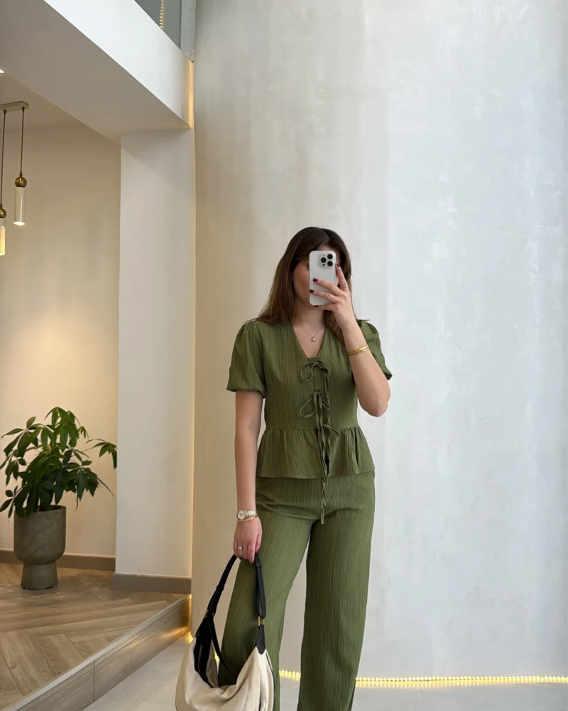 New Gofre Takım - Haki - Kod: 8015