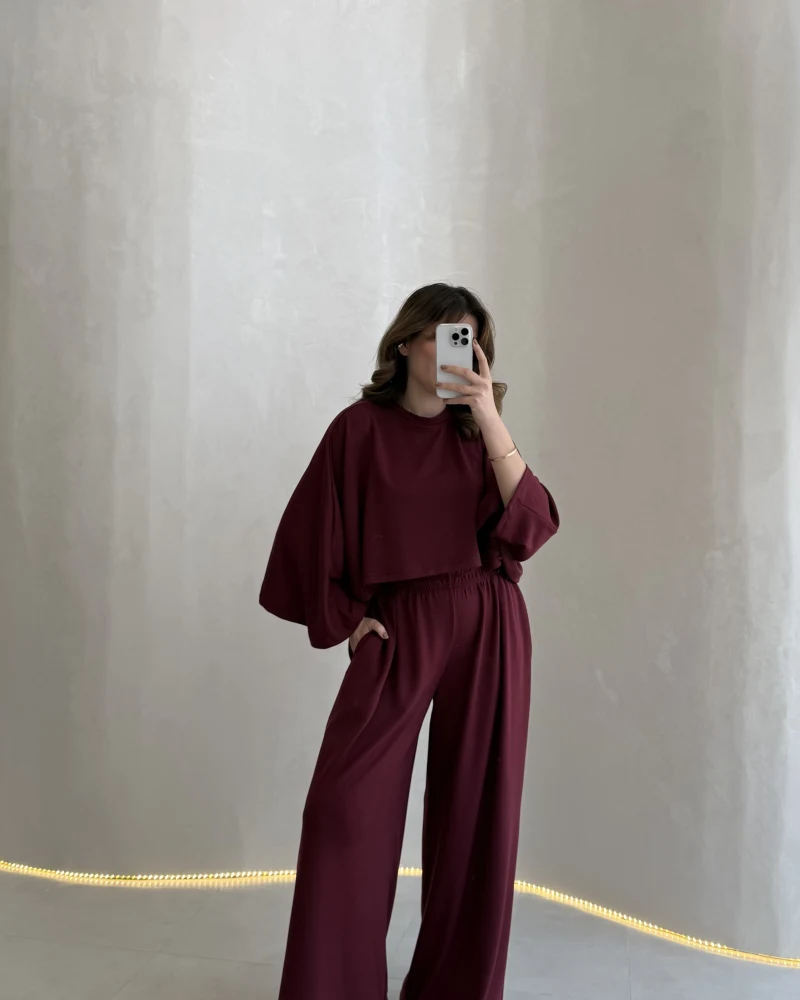 Nahel Panço Takım - Bordo - Kod: 4025