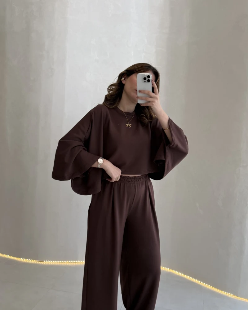 Nahel Panço Takım - Kahve - Kod: 4025