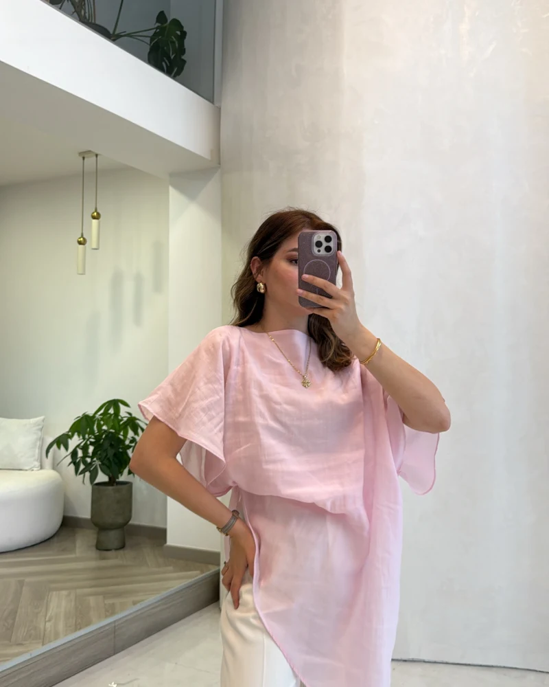 Pelerin Gömlek - Pembe - Kod: 3272