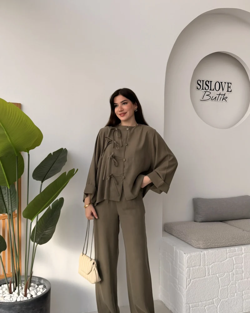 Bennet Serisi Modal Takım - Haki - Kod: 8678