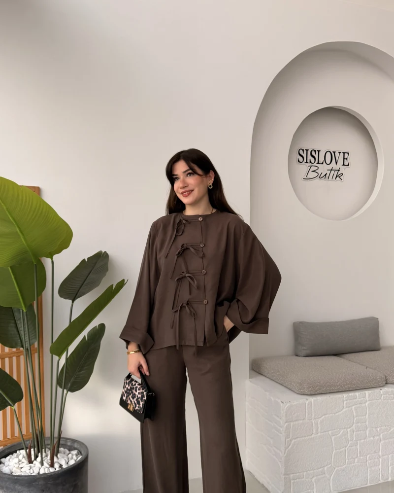 Bennet Serisi Modal Takım - Kahve - Kod: 8678