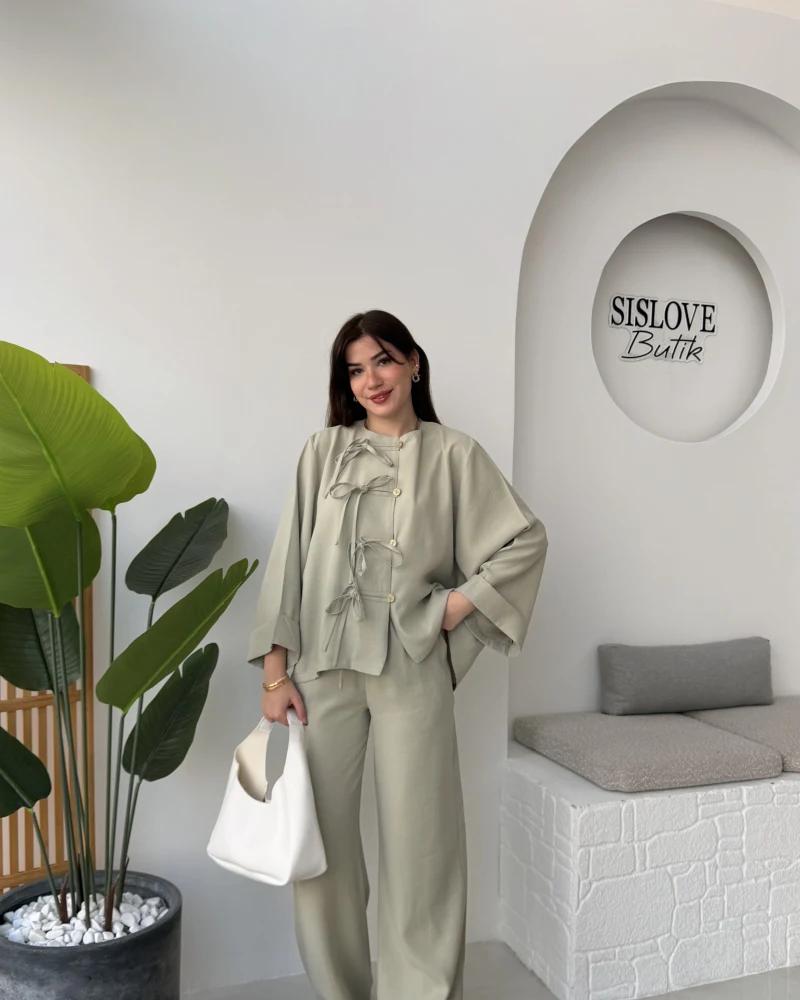 Bennet Serisi Modal Takım - Mint - Kod: 8678