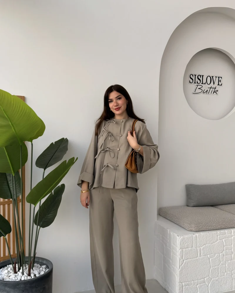 Bennet Serisi Modal Takım - Vizon - Kod: 8678