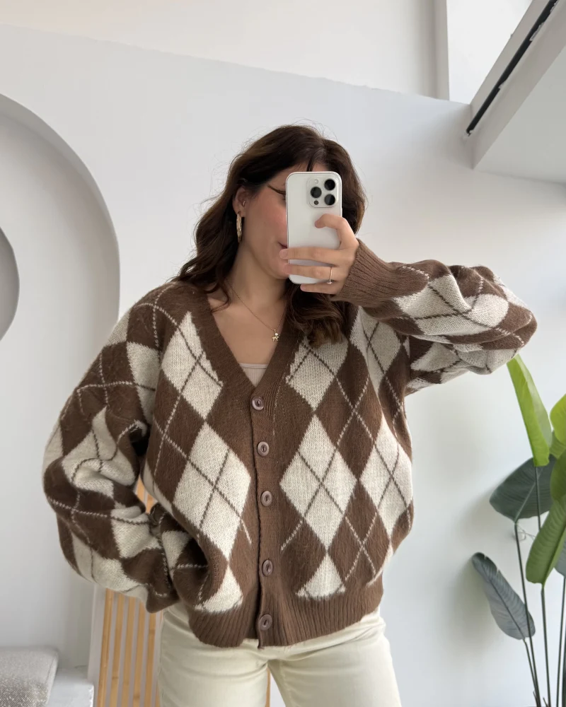 Bitter Baklava Salaş Hırka - Bej