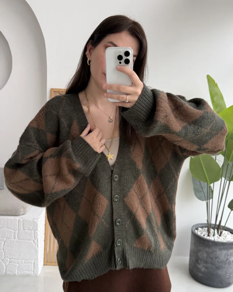 Bitter Baklava Salaş Hırka - Haki