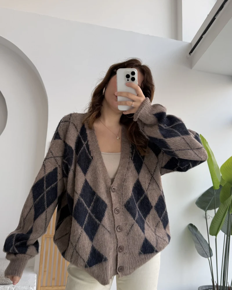 Bitter Baklava Salaş Hırka - Vizon