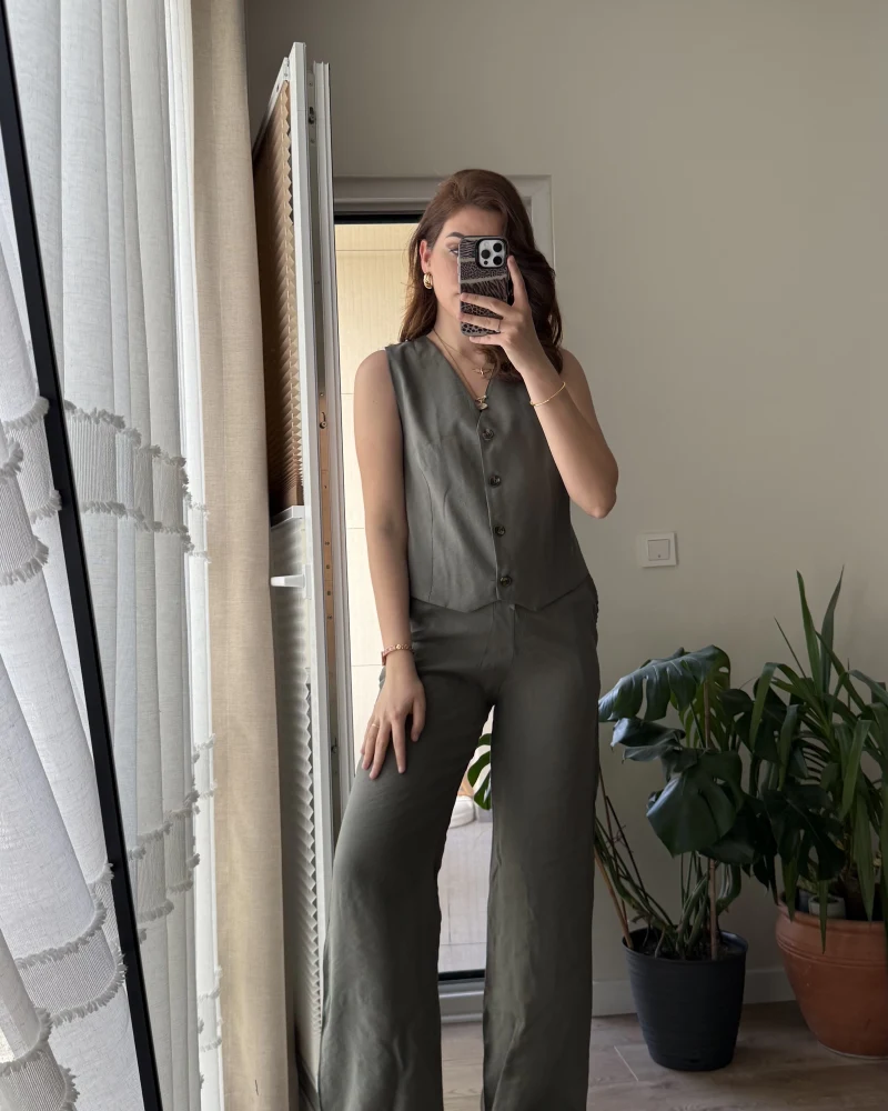 Captive Yelekli Haki Takım