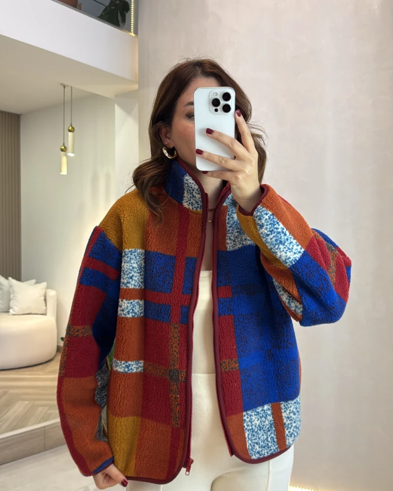 Colorful Polar Hırka - Kod: 6092