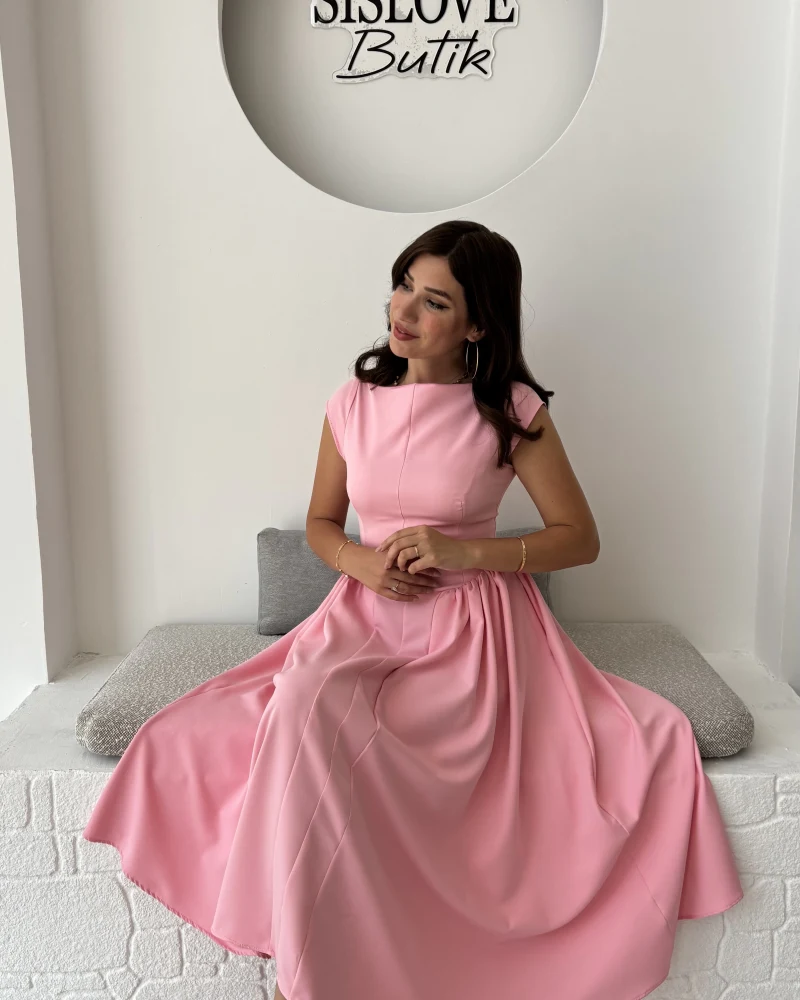 Daphne Elbise - Pembe - 2596