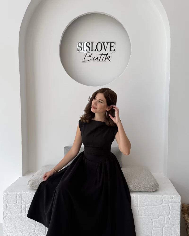 Daphne Elbise - Siyah - 2596