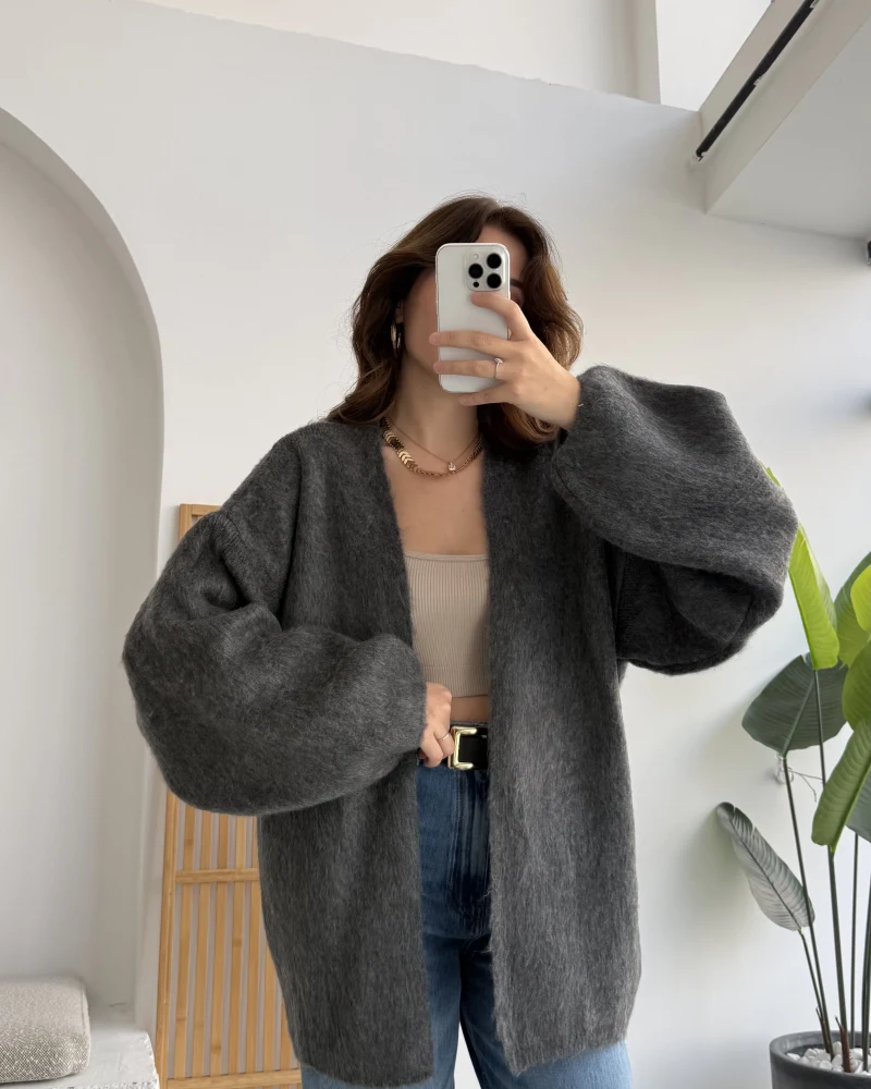 İsla Yün Hırka - Antrasit