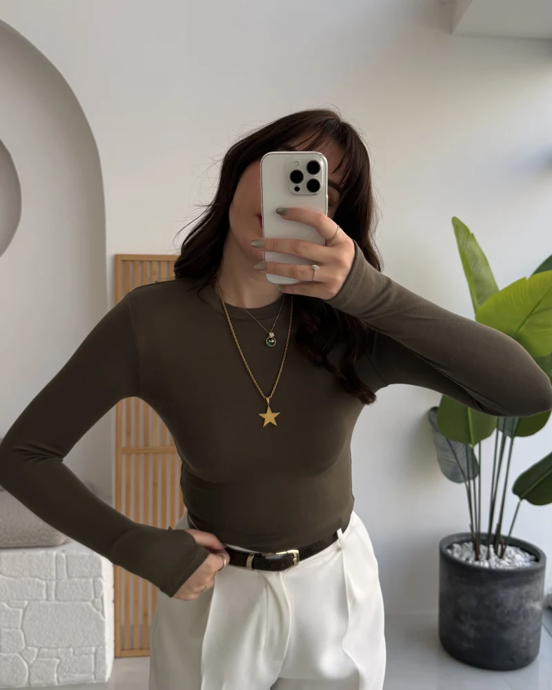 Oys Haki Parmak Geçmeli Body