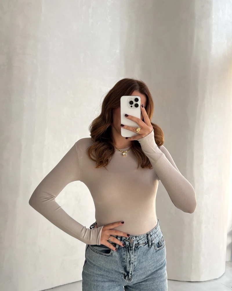 Oys Parmak Geçmeli Body - Taş