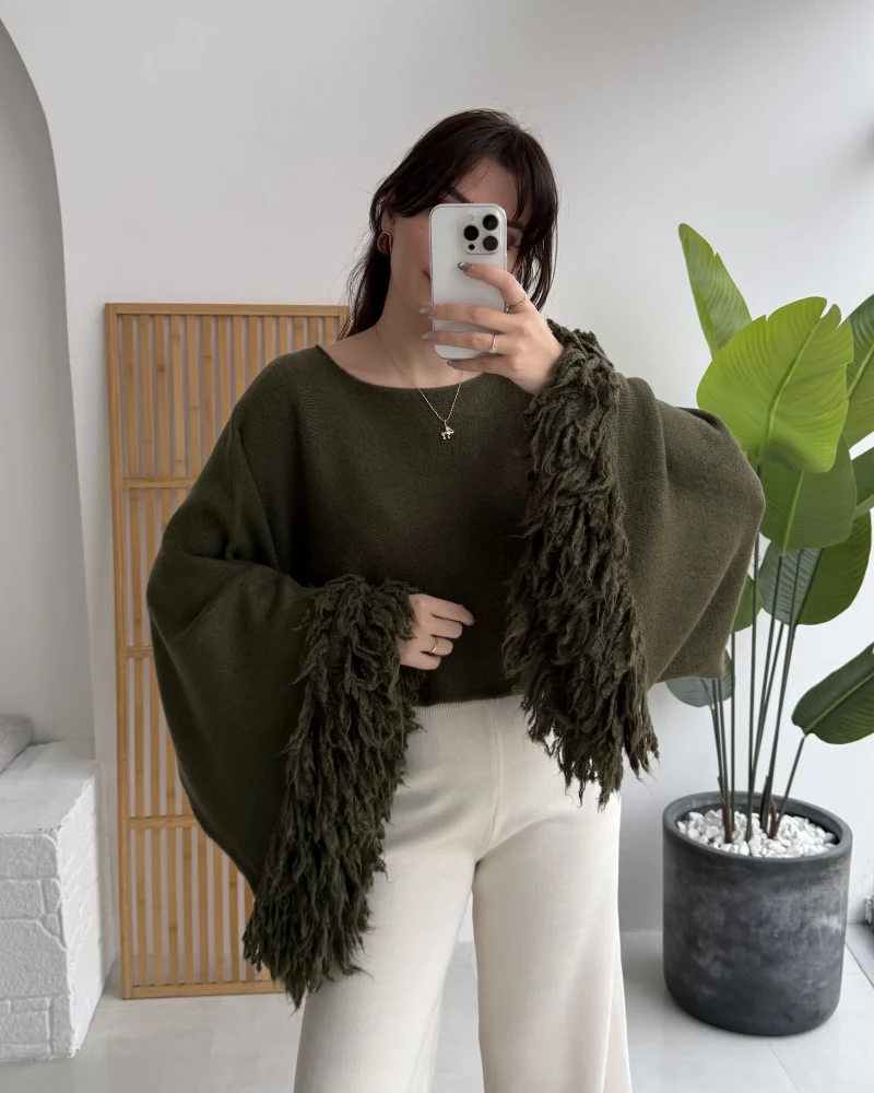 Püsküllü Panço - Haki