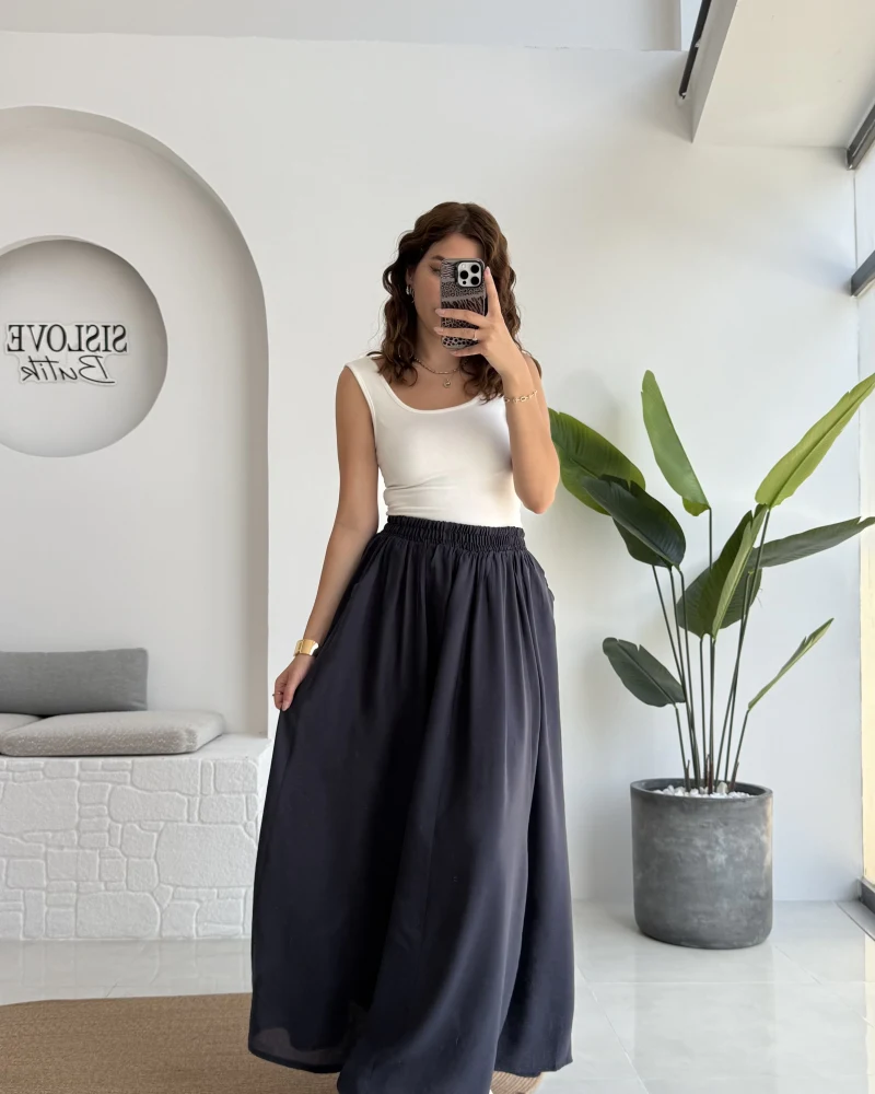 Tensel Modal Cepli Etek Füme - 5002