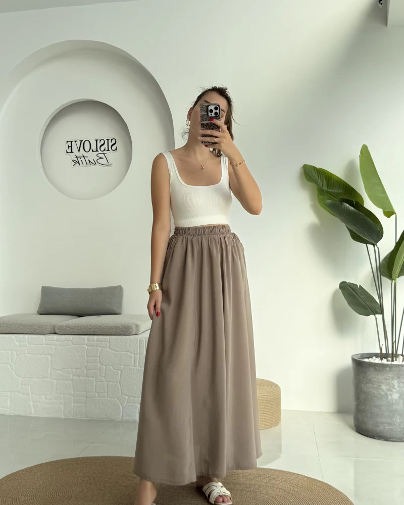 Tensel Modal Cepli Etek Vizon - 5002