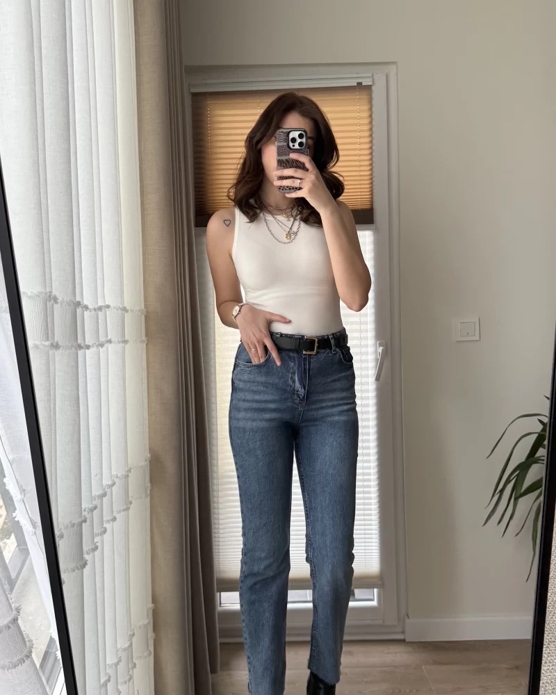 Zr Meyla Açık Mavi Rengi Slim Fit Jean (NO:5)