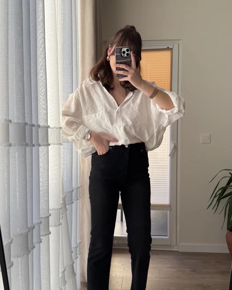 Zr Meyla Antrasit Rengi Slim Fit Jean
