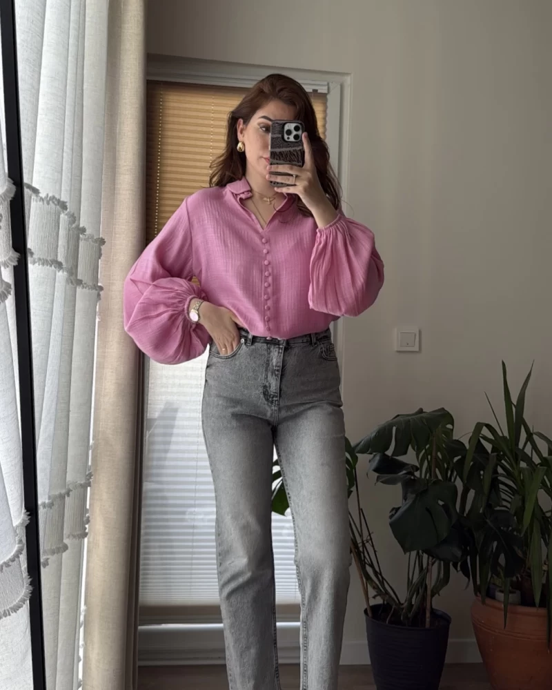 Zr Meyla Duman Rengi Slim Fit Jean