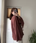 %100 Pamuk Ham Keten Kumaş Kimono Kiremit