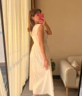 Beyaz Korseli V Yaka Kalın Askı Model Elbise