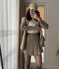 Blazer Ceket Şort Etek Takım