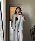 Ultra Premium Blazzer Gri Oversize Takım