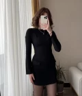 Catherine Siyah Cepli Elbise