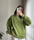 Chloé Oversize Kalın Sweatshirt Uzun Yeşil