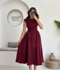 Daphne Elbise - Bordo - 2596