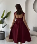 Daphne Elbise - Bordo - 2596