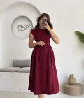 Daphne Elbise - Bordo - 2596