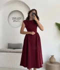 Daphne Elbise - Bordo - 2596